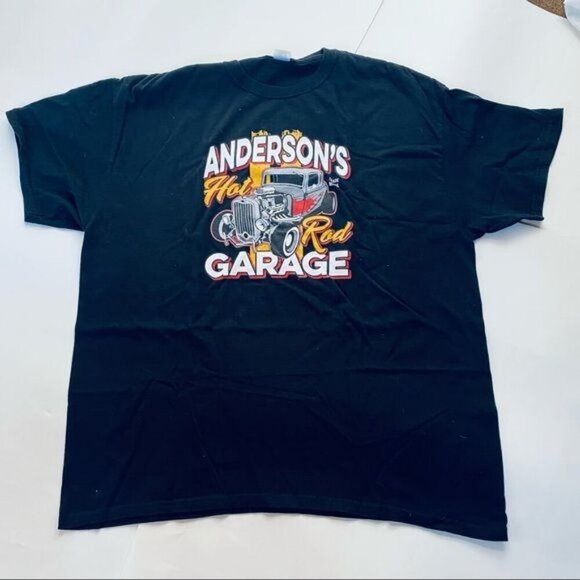 Gildan Anderson's Hot Rod Garage Graphic Tee Car Muscle Car Shirt Size XL - Picture 1 of 11